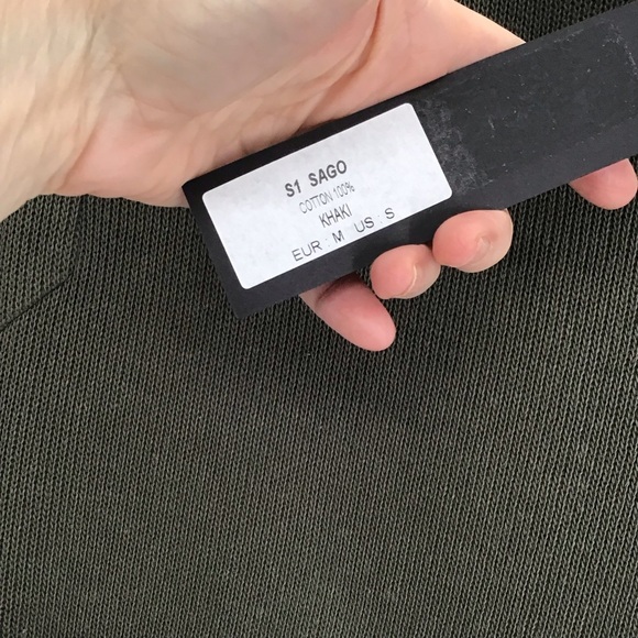 Lotus Eaters Asymmetrical Zip Sweater Jacket Business Casual Green NWT Size S - Picture 4 of 8